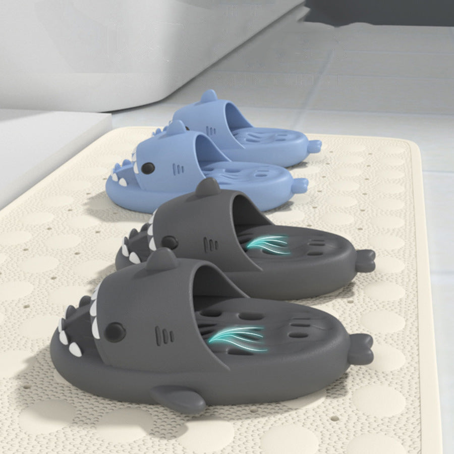 Quick-Dry Shark Slippers with Drain Holes